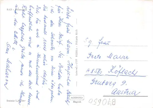 B70650 Panorama Rab Kroatien