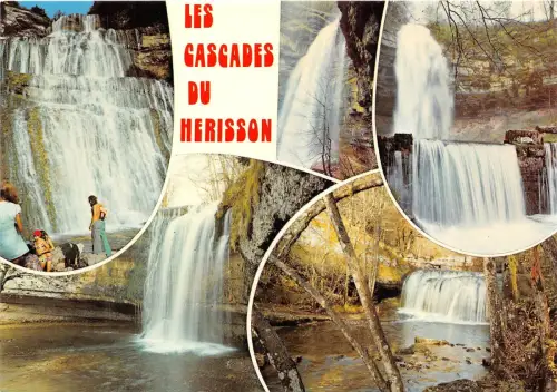 BR1378 Franche Comte Jura Les cascades du Herisson multi vues