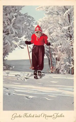 BG20220 Mädchen Ski Silvester Neujahr Germany