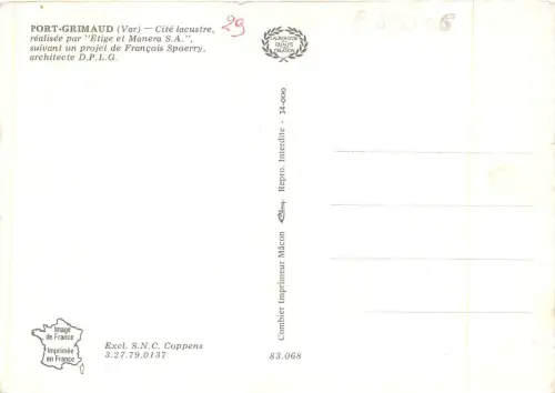B83036 port grimaud var cite lacustre realisse par et manera SA france