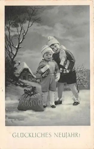 BG20576 Kinder Münze Hufeisen Neujahr Neujahr Deutschland