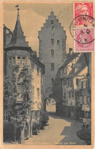 BF36615 meersburg bodensee obertor und baren germany