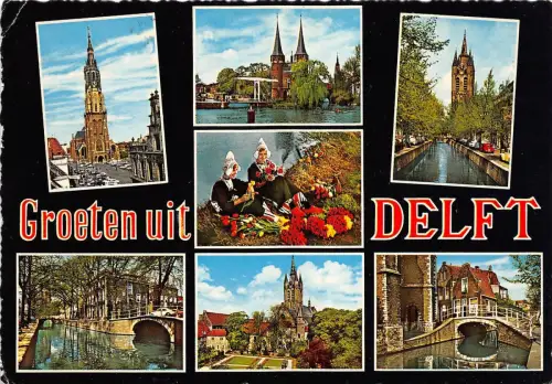 BG5392 groeten uit delft types folklore netherlands