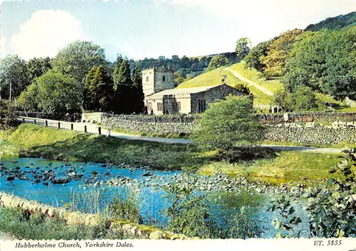 B87540 hubberholme church yorkshire dales uk
