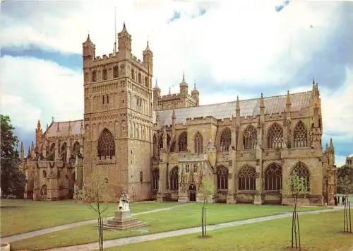 B87056 exeter cathedral from the north uk
