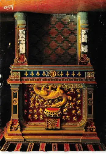 B83021 blois let c le chateau cheminee renaissance frankreich