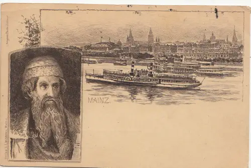 BF17072 Mainz Schiff Bateaux Deutschland Vorder-/Rückbild