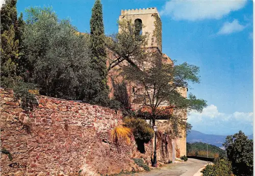 BR13574 Gassin Vieille eglise et vue sur le Golfe de st Tropez france