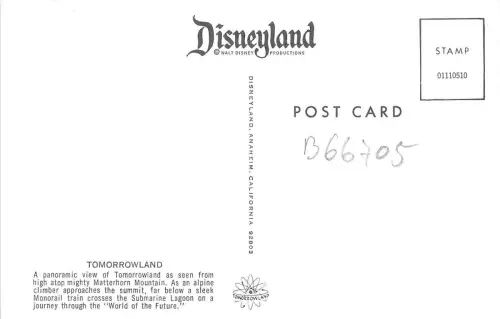 B66705 Tomorrowland dysney