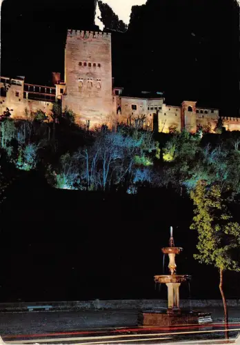 B84192 granada vista nocturan de la alhambra spain