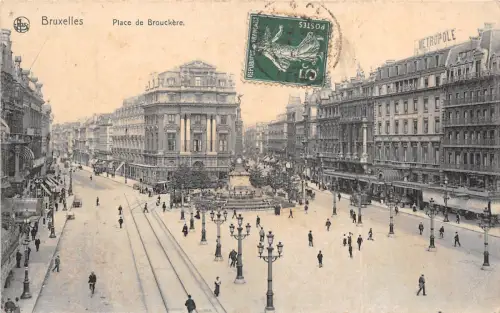 Br35001 Bruxelles Place de Broukere belgium