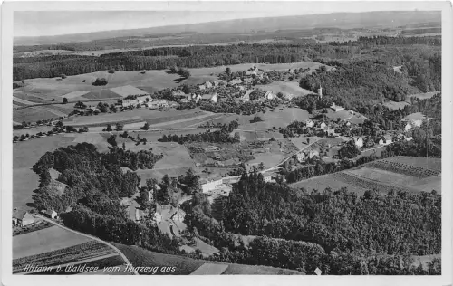 uk42106 alttann waldsee vom flugzeug aus germany