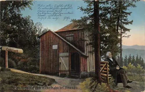 Lo216 deutschland goethe greis am kickelhahn bei ilmenau