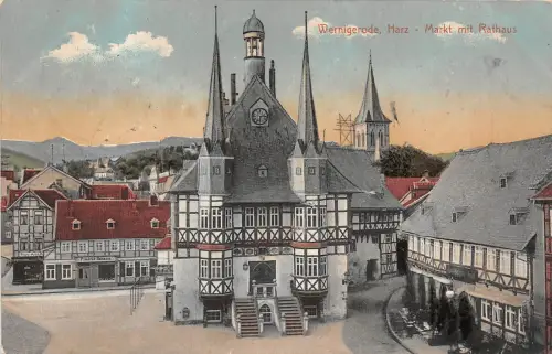 bg18460 wernigerode markt germany
