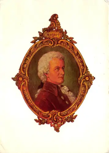 B73010 W.A. Mozart - nach einam Gemalde von Professor Janschek