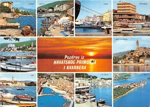 B67835 Kroatien Hrvatskog Primorja I Kvarnera Boote Bateaux Multiviews