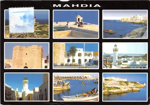 B53093 Mahdia Tunesien Phare Leuchtturm Boote Bateaux Multi Vues
