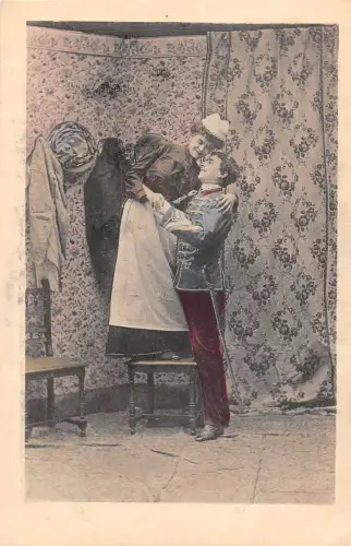 B9565 Nus Adultes Flirtender Soldat und Hausfrau 1900