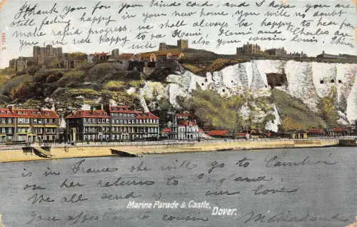 BR62806 Marine Parade and Castle Dover UK