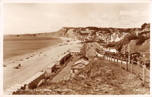 uk32246 budleigh salterton from east real photo uk