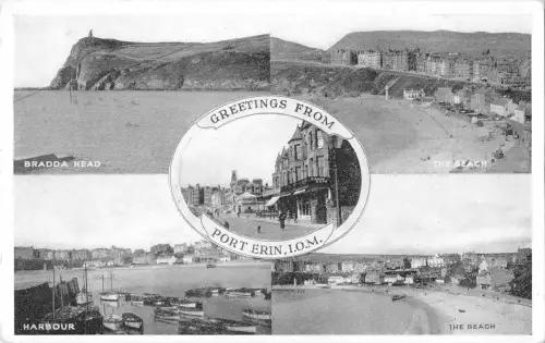 BR70355 greetings from port erin isle of man uk