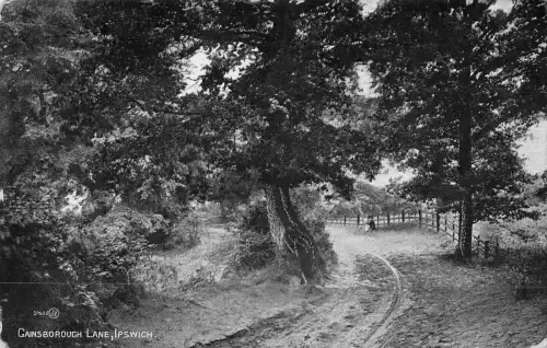 uk32221 cainsborough lane ipswich real photo uk