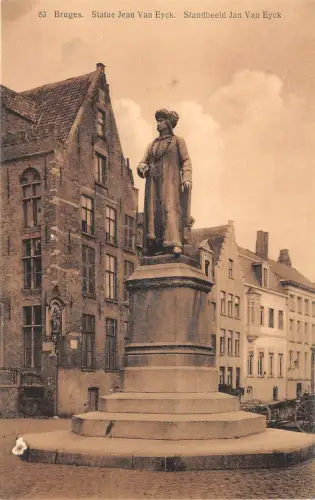 BR32068 Brügge Statue Jean Van Eyck Belgien