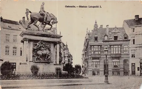 Br35096 Ostende Statue Leopold I er belgien