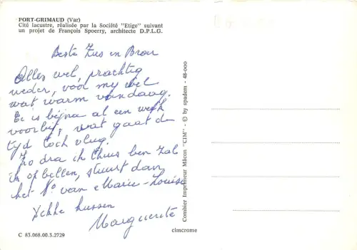 BG5504 port grimaud var ship bateaux cite lacusterre france