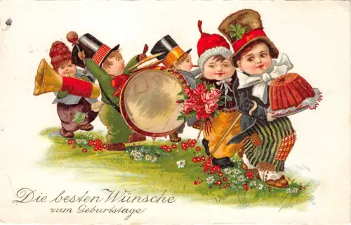 BG8967 Kinder Singen Musik Band Geburtstag Grüße Germany