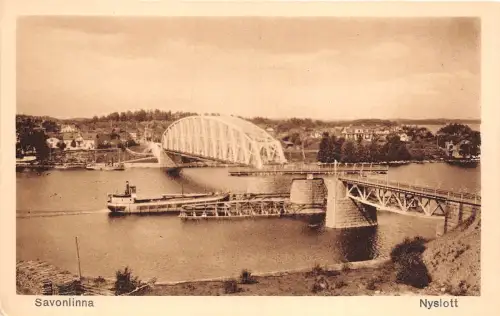 B76338 Savonlinna Finnland Nyslott Brücke