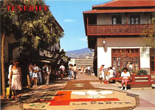 BG6394 puerto de la cruz alfombras tipicas teneriffa spanien