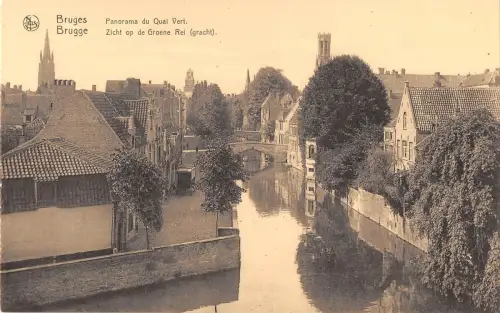 BR55768 panorama du qaui vert bruges belgien