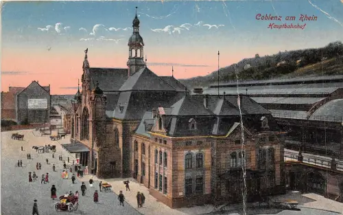 uk42116 coblenz am rhein hauptbahnhof germany railway station