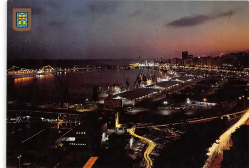 BG11892 santa cruz de tenerife vista nocturna del puerto ship bateaux spain