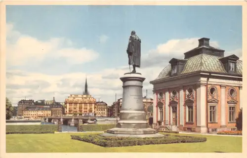 B93705 Teil des Gartens des Adelshauses Stockholm Schweden