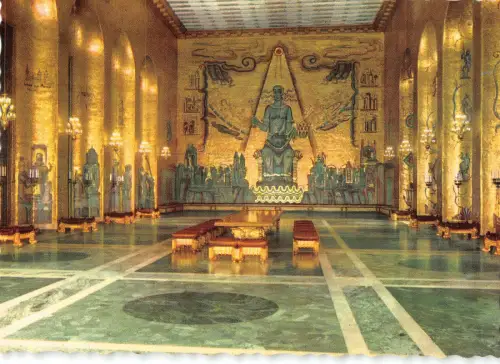 B109489 Schweden Stadshuset Stockholm Rathaus Bankettsaal Goldener Saal