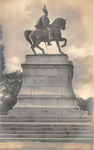 Lot284 Stockholm Carl XV s Staty Sweden Echtfoto