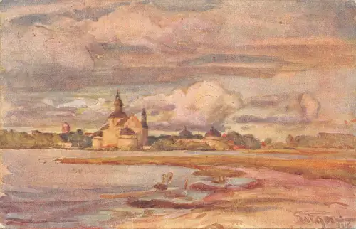 B95103 prins eugen sweden svenska roda korset gemälde postkarte