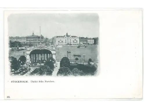 B82373 Schweden Stockholm Norrbro 1900 perfekte Form Vorder-/Rückbild