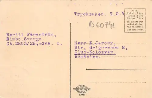 BC60741 Hememora RAR TCV Schweden