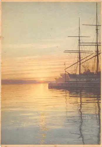 B44297 Norge Solnedgang pa Oslo havn boats bateaux norway