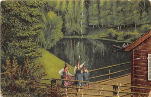 Lot322 vid skog typen folklore kostüm menschen norwegen