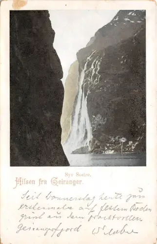 B20162 Hilsen fran Geiranger Norwegen
