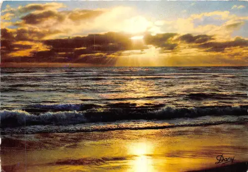 B49593 coucher de soleil sur l'Ocean france