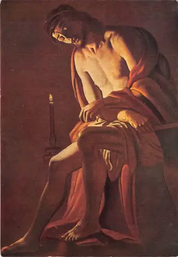 BR21739 Georges de la Tour Christ de Geduld Postkarte Gemälde