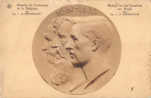 BR55815 Medaille du Centenaire de la Belgique par eug J de Bremaecker belgien