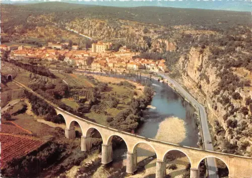 BR14851 Les Gorges de L Ardèche Vivarais Viaduc les Falaises et le villa france