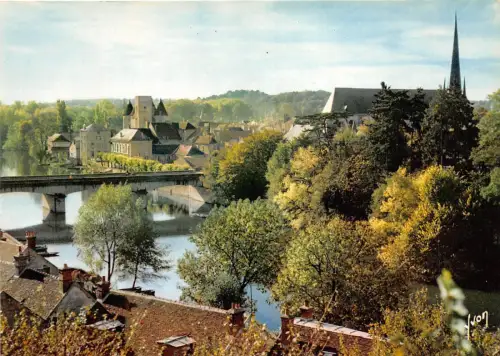 BR13084 La ville et le Pont sur le Loing Nemours france