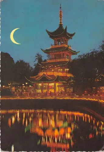 BG21108 Tivoli der Chinesische Turm Kopenhagen Dänemark